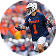 Lacrosse player running during a game.